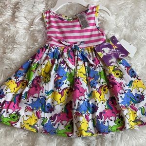 Sz 12m girls multi colored dress. NWT